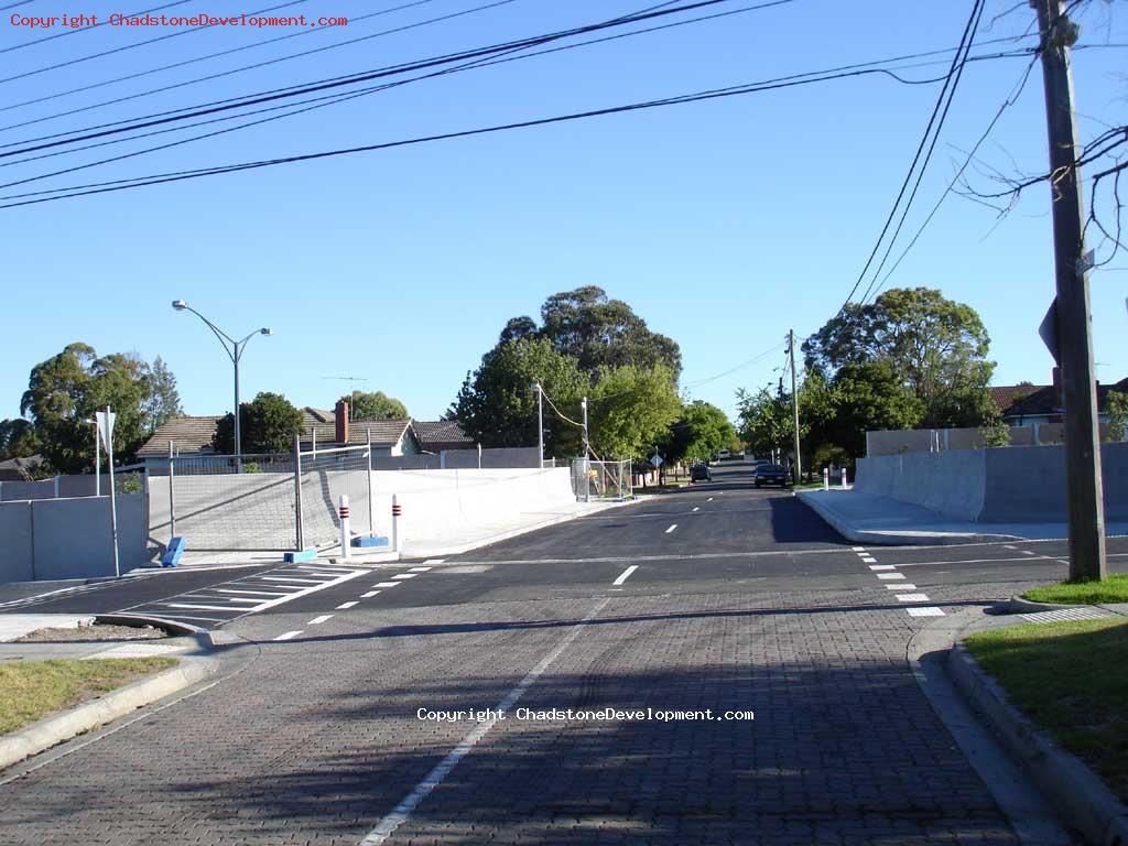 Webster St Bridge open, viewing from north - Chadstone Development Discussions