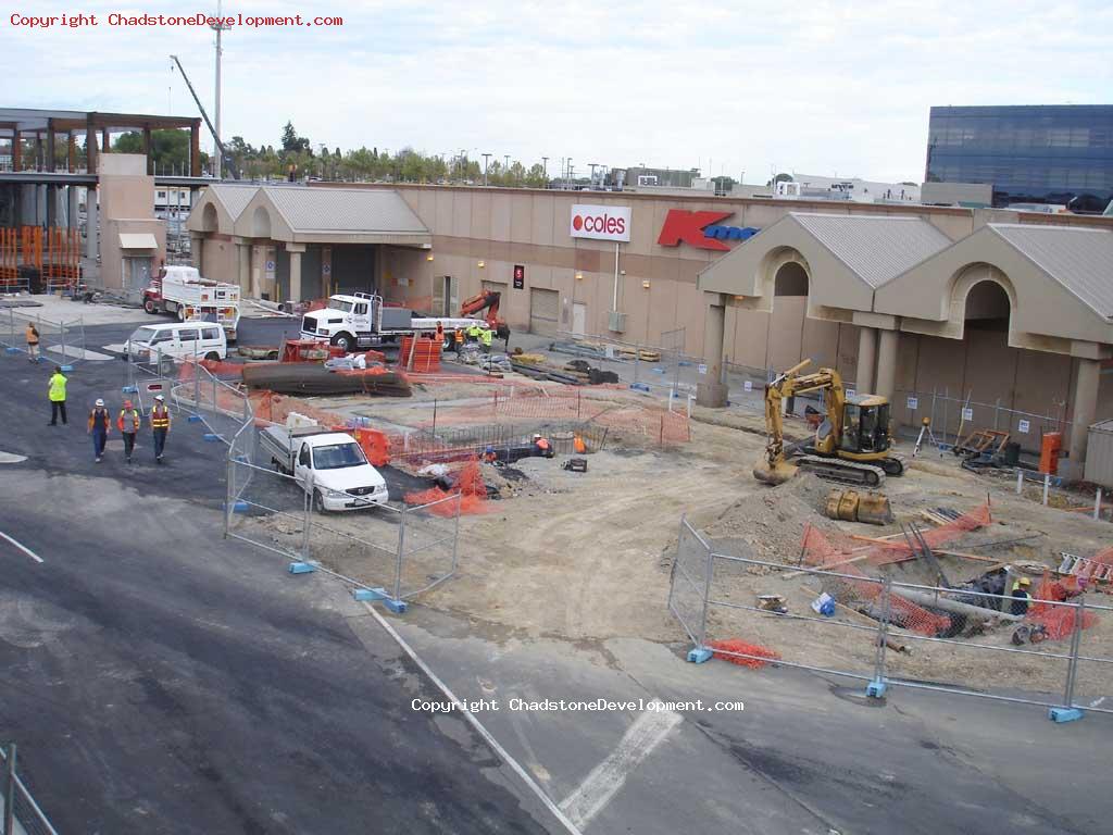 Roadworks outside Krispy Kreme, Chadstone - Chadstone Development Discussions