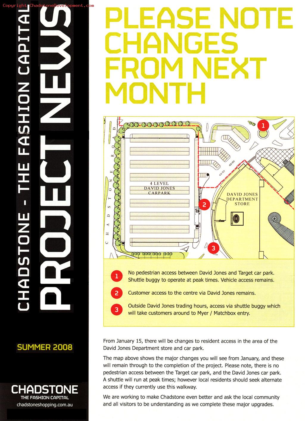  - Chadstone Development Discussions