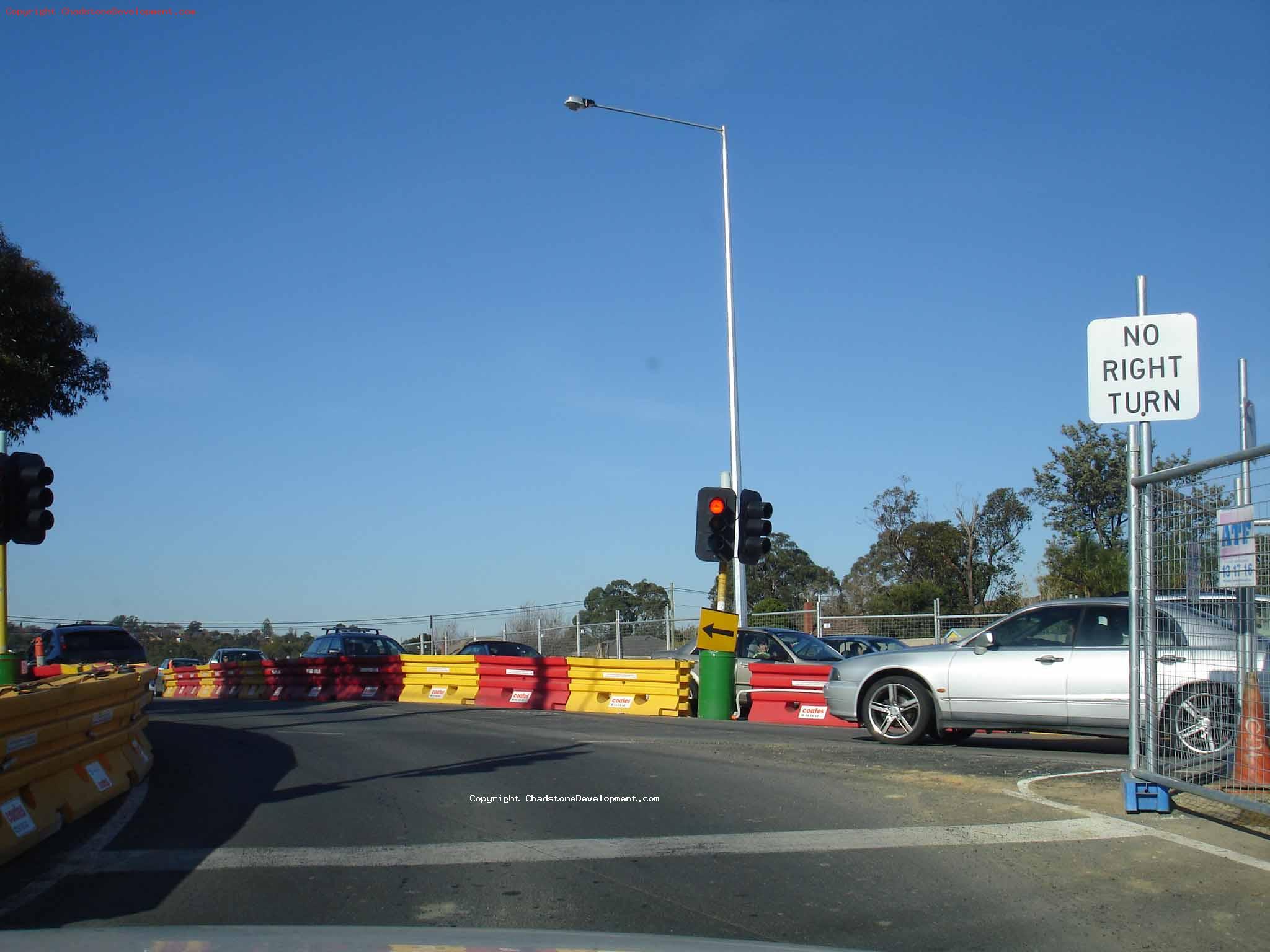 At the slip lane (Capon - Middle Rd) - Chadstone Development Discussions