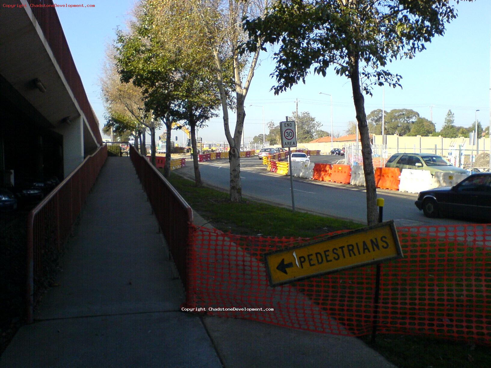 Pedestrian Ramp to multilevel carpark - Chadstone Development Discussions