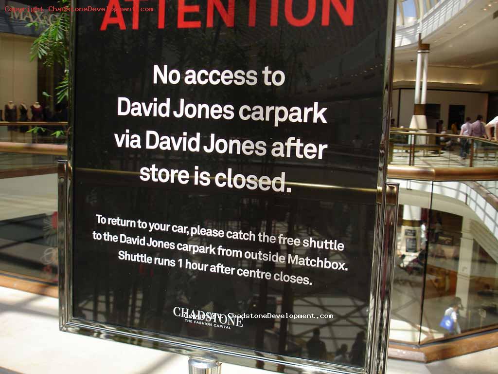  - Chadstone Development Discussions