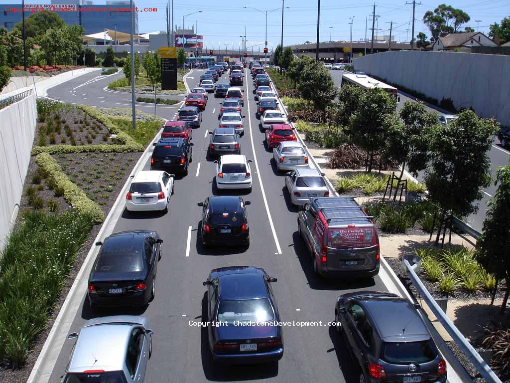 Heavy congestion on Middle Road Christmas 2009 - Chadstone Development Discussions