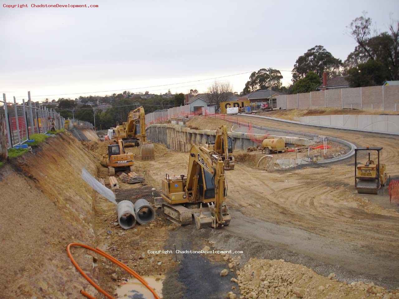 Middle Road Excavations at 29/07/07 - Chadstone Development Discussions