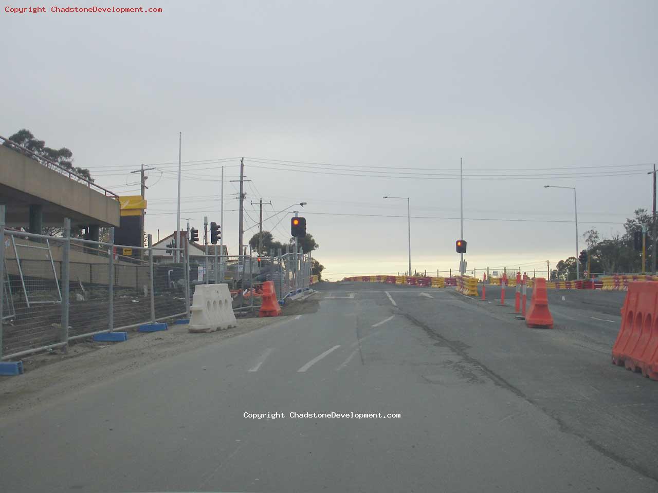 Diversions slowly being removed. Footpath removed. - Chadstone Development Discussions