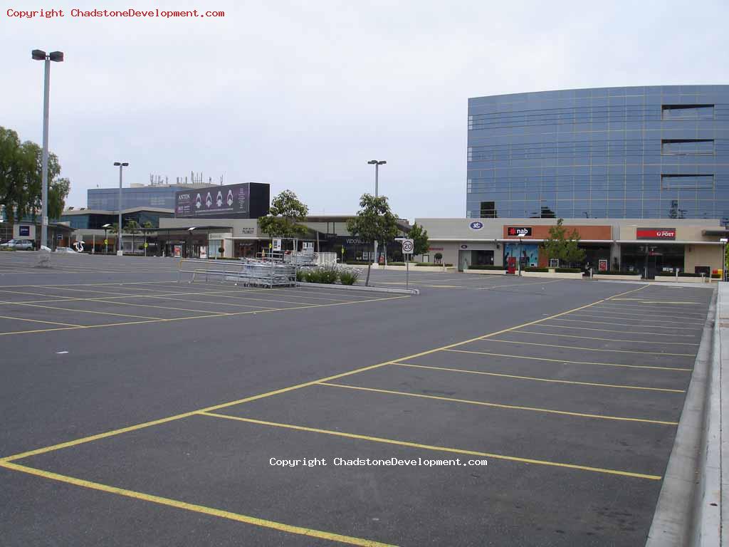 Empty carpark on Christmas Day 2010 - Chadstone Development Discussions