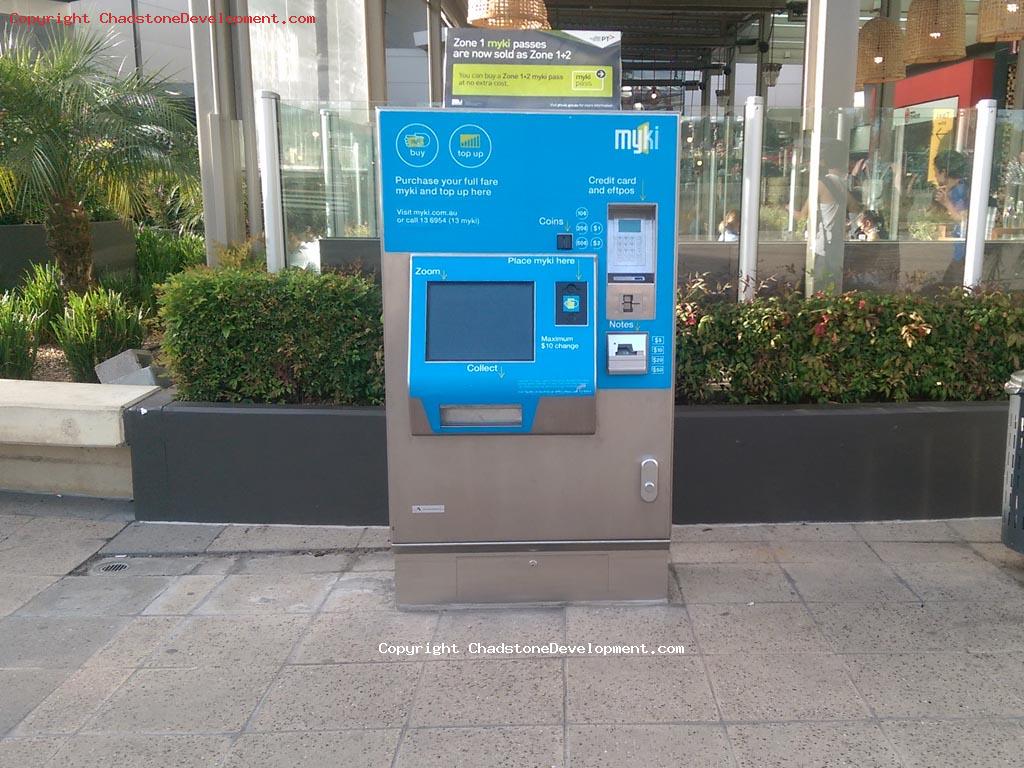 New Myki machine at Chadstone - Chadstone Development Discussions