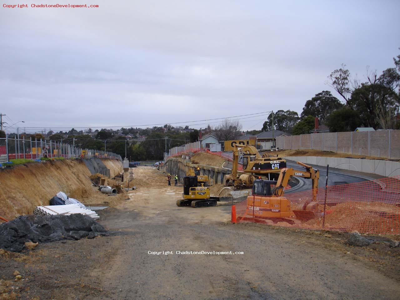 Middle Rd excavations at 05 August - Chadstone Development Discussions