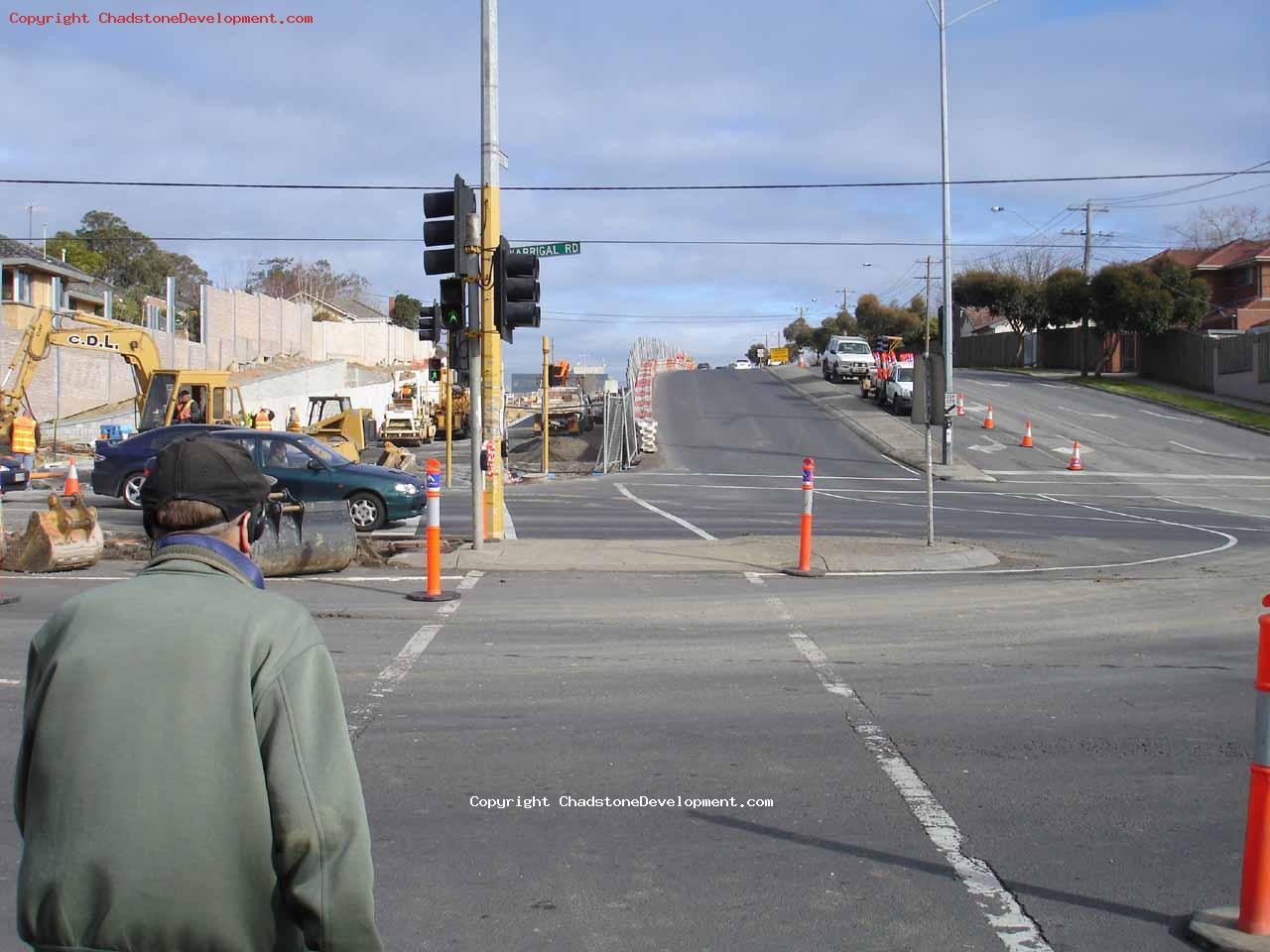 View of middle rd from pedestrian crossing - Chadstone Development Discussions