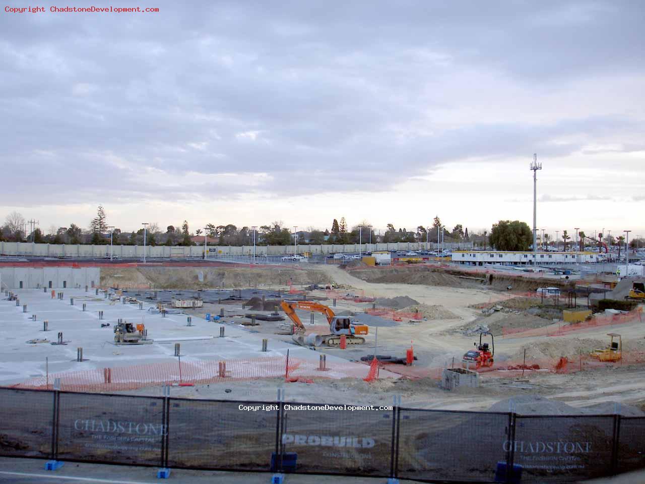 Western side of new carpark unfinished - Chadstone Development Discussions