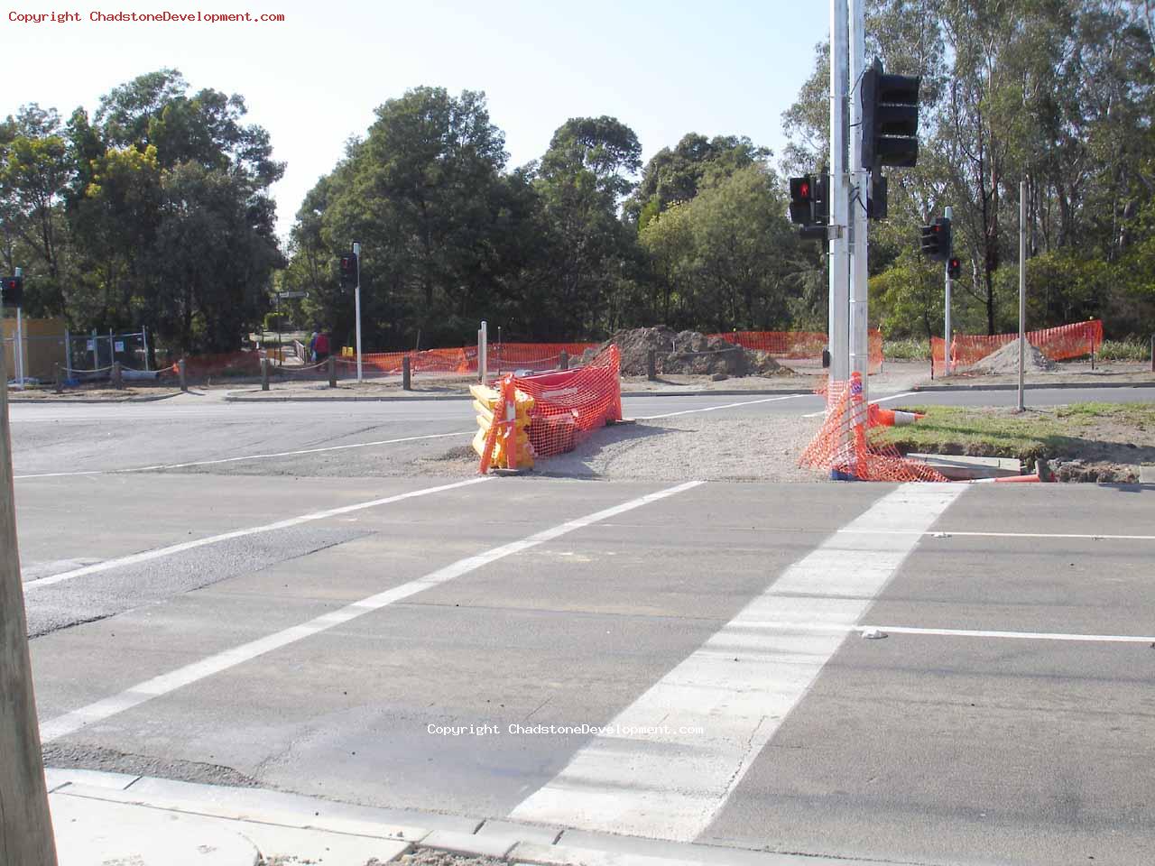 Unfinished pedestrian crossing at Warrigal Road - Chadstone Development Discussions