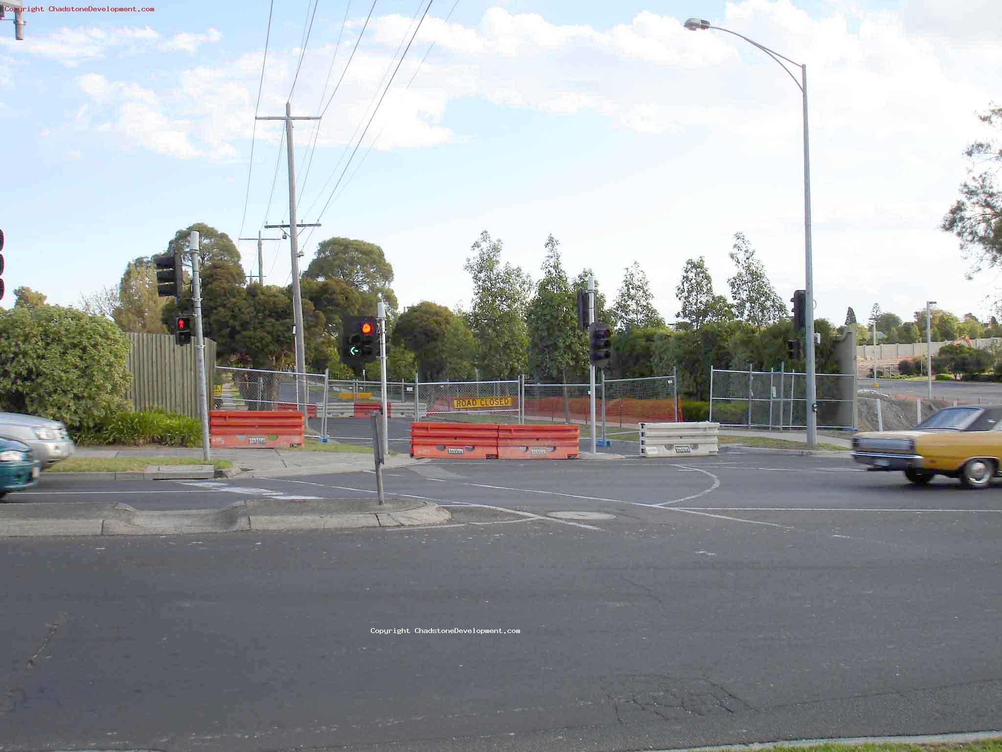 Capon St also blocked off - Chadstone Development Discussions