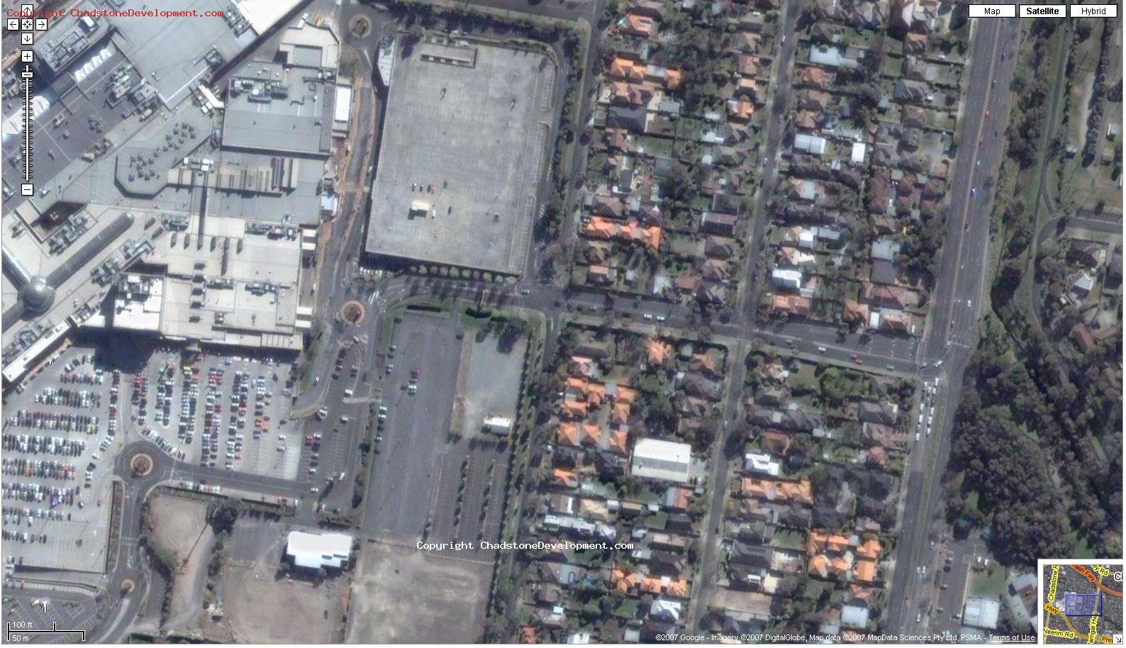 Google Aerial Photo of Middle Road, late 2006 - Chadstone Development Discussions