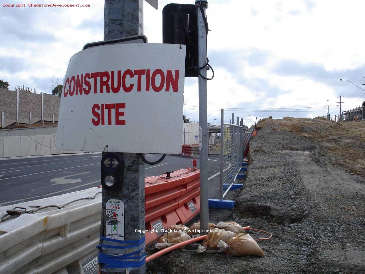 Construction Site sign - Chadstone Development Discussions