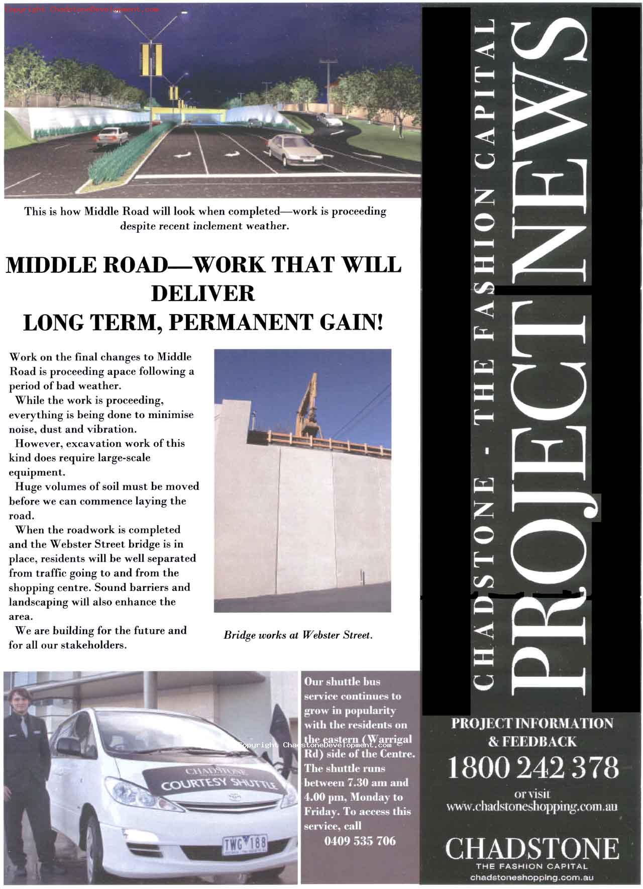  - Chadstone Development Discussions