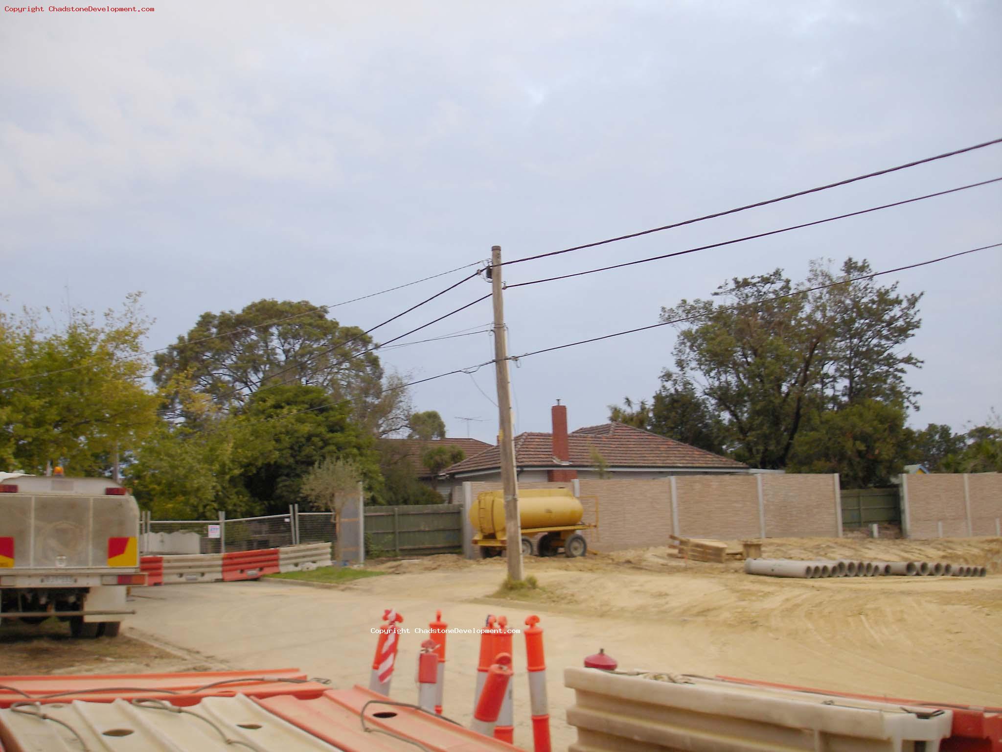 Trucks on webster st - Chadstone Development Discussions