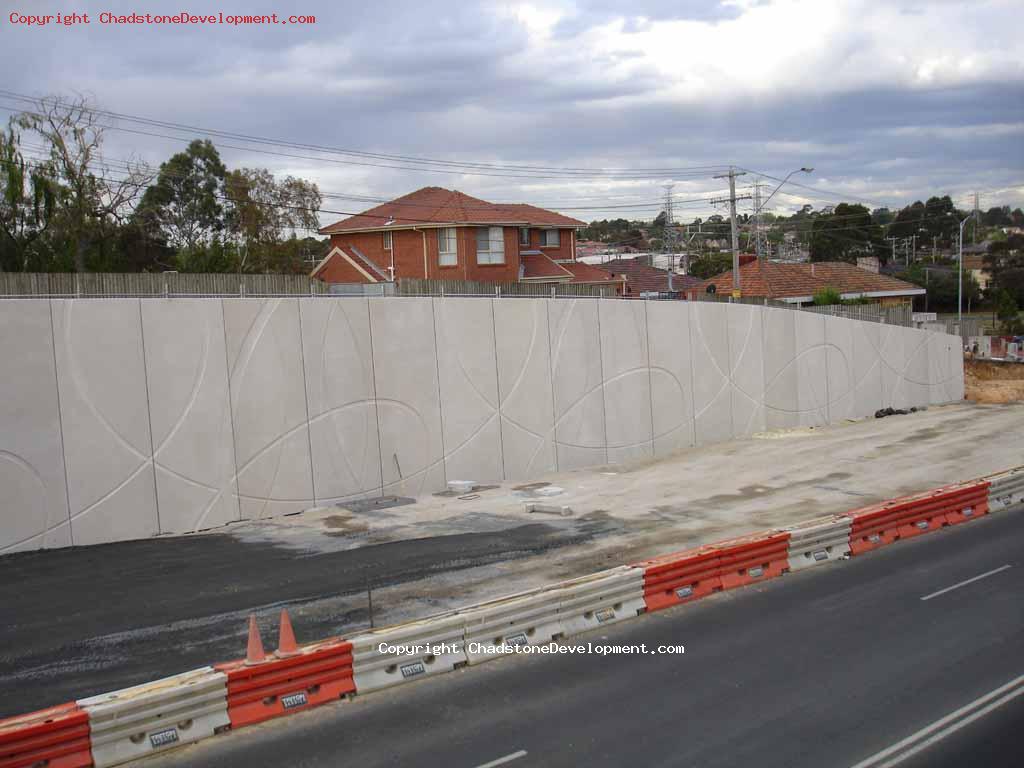 New part of Middle Rd, with bitumen mostly laid - Chadstone Development Discussions