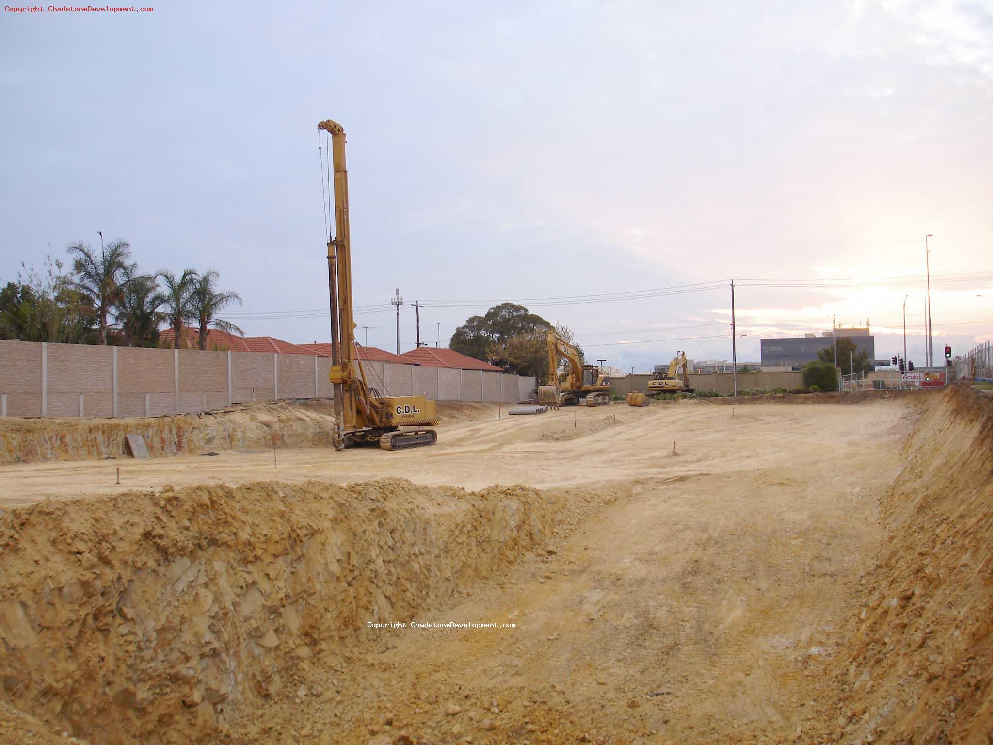 The slope can clearly be seen - Chadstone Development Discussions