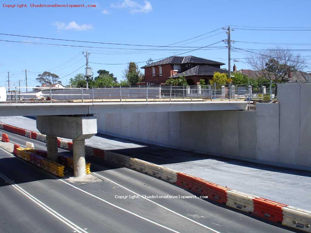 New section of Middle Rd with bitumen laid - Chadstone Development Discussions