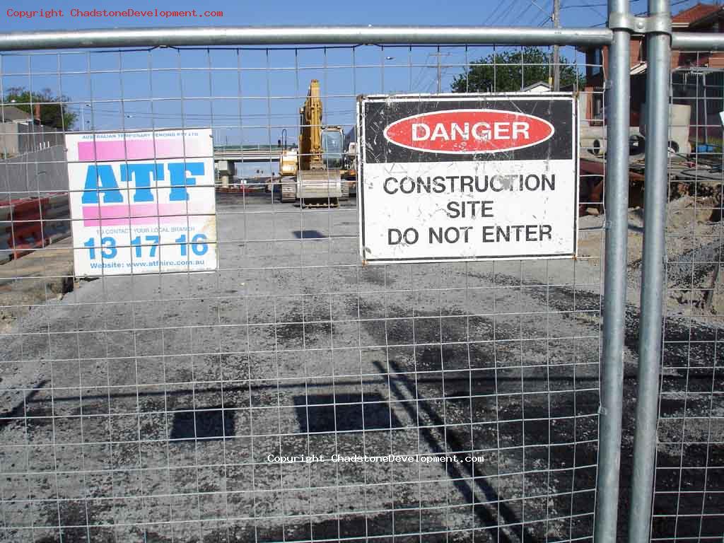 Construction Site sign, Middle Rd - Chadstone Development Discussions