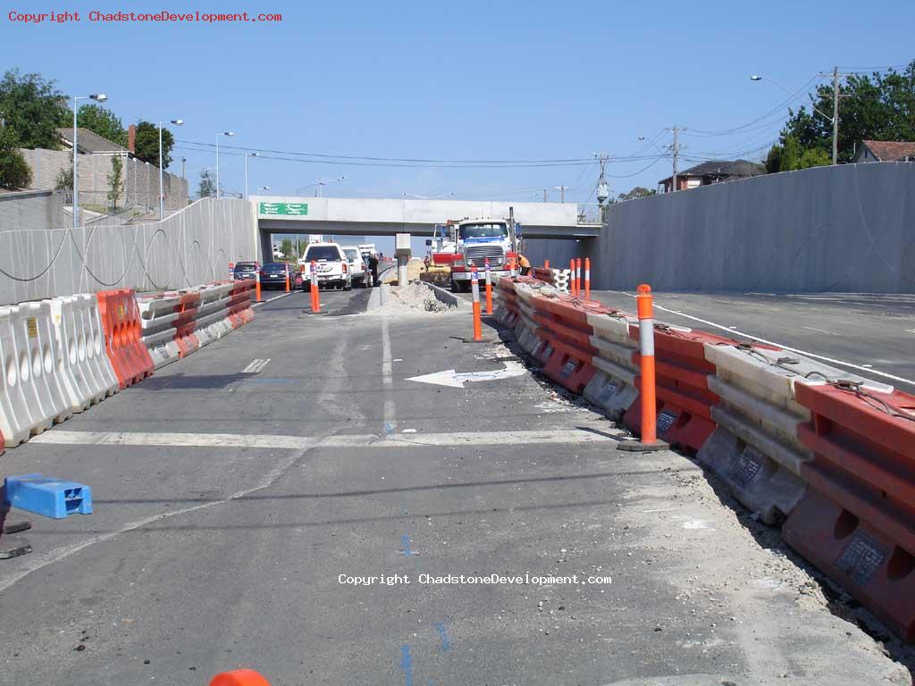 Barriers on Middle Rd - Chadstone Development Discussions