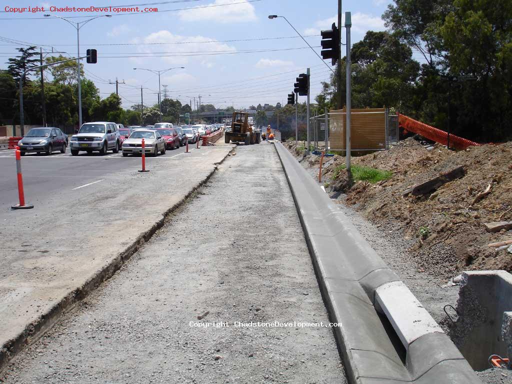 Looking north along Warrigal Road (Widening Works) - Chadstone Development Discussions