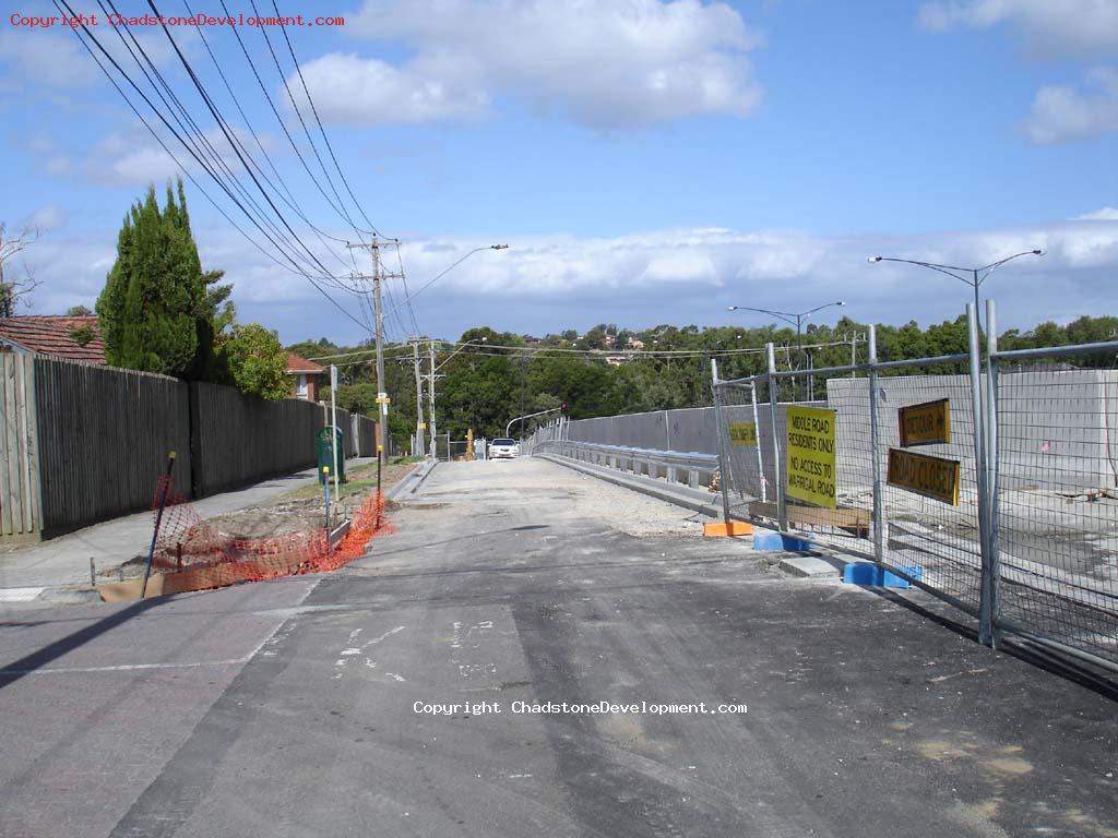 Middle Rd service lane near the Webster St bridge - Chadstone Development Discussions