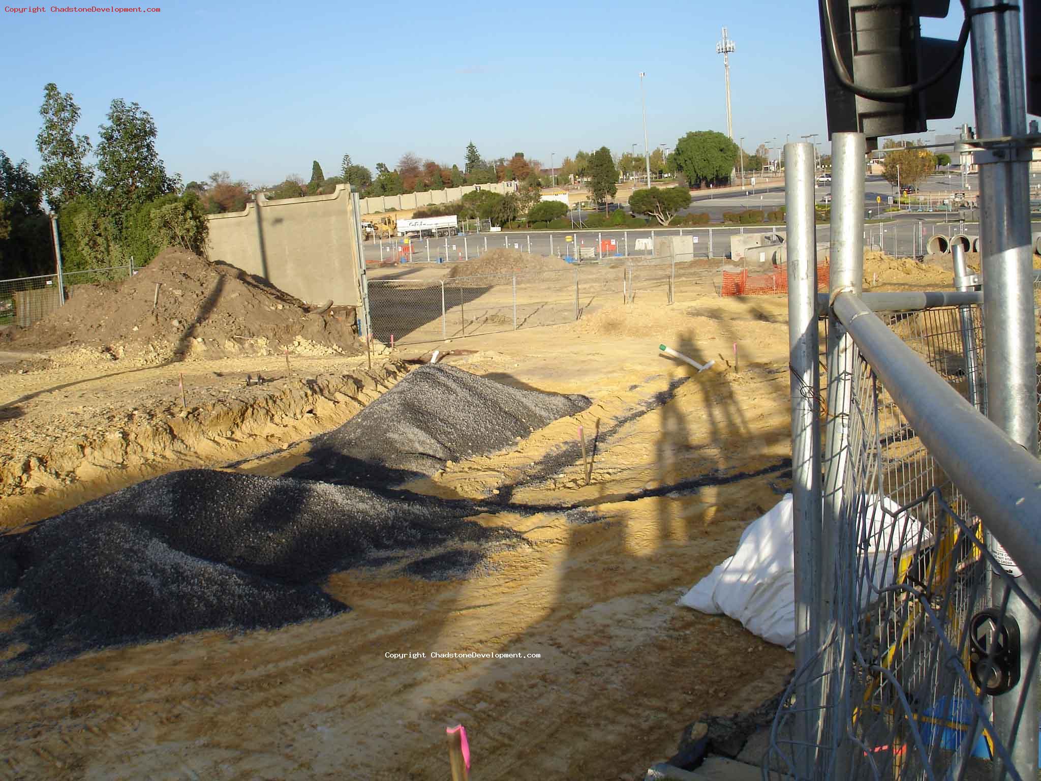 A view looking at the extension of the works into the temporary carpark - Chadstone Development Discussions